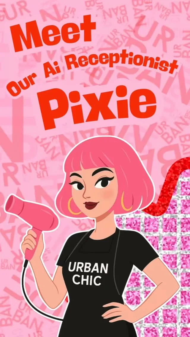 ✨ Meet Pixie – Our New AI Receptionist! ✨

We’ve got some exciting news at UC… when you call the salon, you might notice a new voice on the other end.

Say hello to Pixie 💫 our brand new AI receptionist who’s here to help with all your appointment needs, 
From booking your next hair refresh to helping you find the perfect time to visit, Pixie’s got you covered 👆🏻

She’s friendly, fast, and ready to make booking with UC even easier.

So next time you call the salon, don’t be surprised if Pixie answers first,
she’ll take great care of you and make sure you’re booked in with the a right UC gal 

We’re super excited about this little bit of future magic ✨

Give us a call and meet Pixie📲

#Urbanchic #UCSalon #MeetPixie #AIAssistant #SalonLife HairAppointments FutureOfBeauty