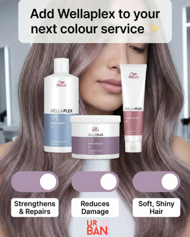 Wellaplex Treatment ✨

Give your hair a little extra love with our Wellaplex bond building treatment. 
This professional in salon service works during and after colouring to help rebuild and strengthen hair bonds, leaving your hair feeling healthier, smoother, and stronger. 
Perfect for lightening, colouring, or anyone wanting to protect and repair their hair.

✨ Strengthens and repairs
✨ Helps reduce damage during colour services
✨ Leaves hair soft, shiny, and more manageable

Why not add this must have treatment to your next colour service at UC 

Finish your treatment with Wellaplex No.3 at home to keep your hair strong between salon visits. 💗

#wellaplex #wellablondor #wellahair #makeityou