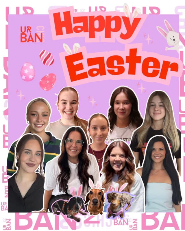 Happy Easter from the UC Gals & puppies 🐣 🐶

Good hair, good people, and probably too much chocolate 🐰

See you soon for your next refresh ✨
