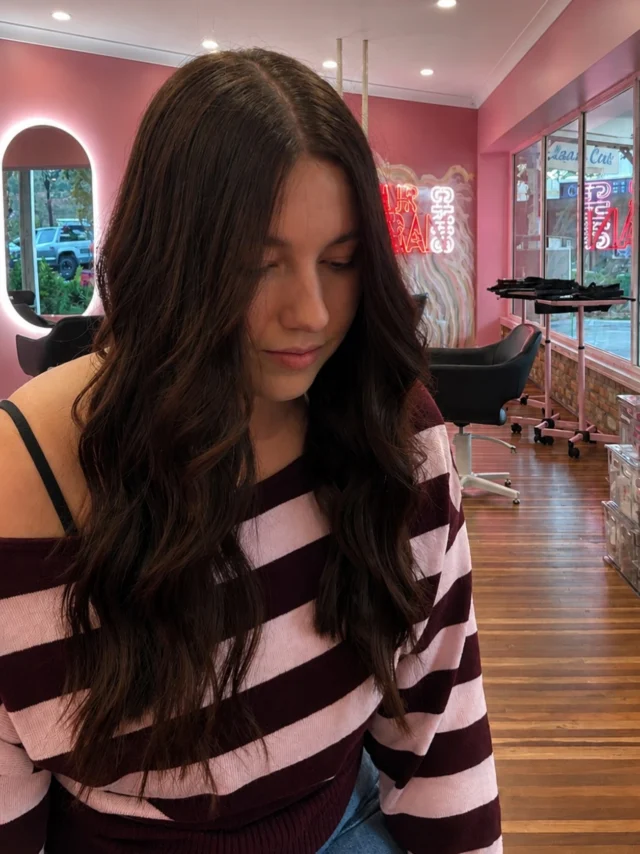 🎬 Coming to a salon near you... soon @urbanchichairsalon 

Starring: Alyssa our Emerging Stylist. ✨

Currently acing her long haircut models, perfecting her finishing work and building her confidence with every appointment.

Her client bookings are coming soon... and trust us, you’ll want to be one of the first. 🤍🍿