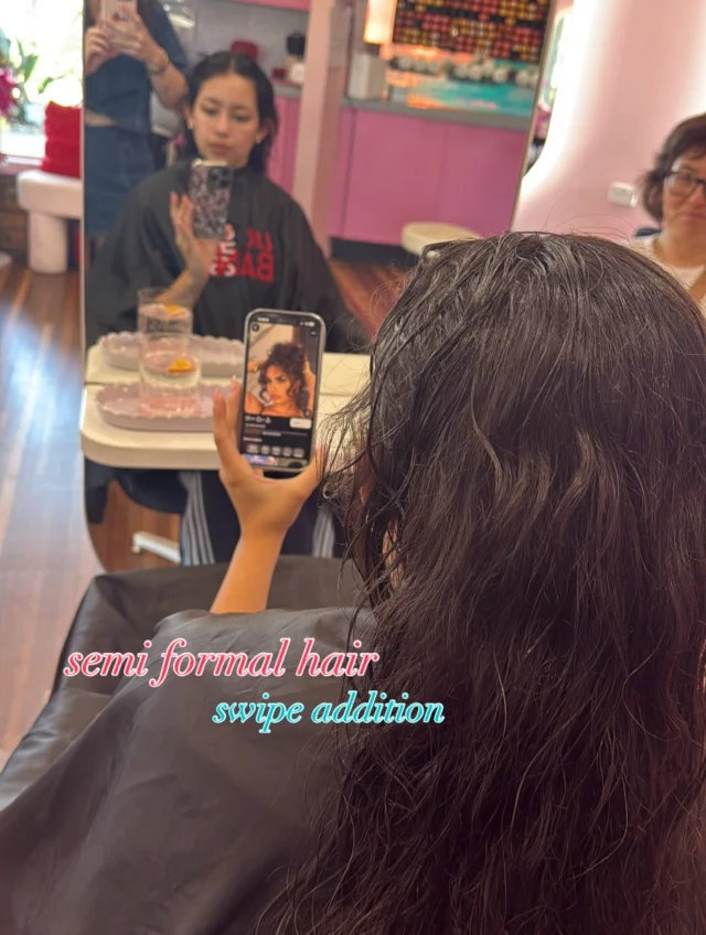 semi formal hair day 

Hair By @amy_urbanchic_ 

behind the scenes 

getting the curls just right 

shaping the style 

pinning up the curls 

starting to see the vision 

almost ready 

the reveal 

all ready for the night 🫶🏻