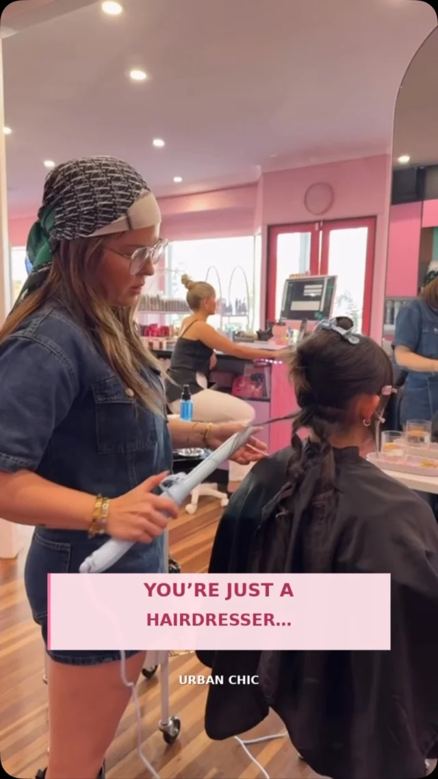 “Just a hairdresser”… babe, which hat am I wearing today? 😂💗

The therapy’s unofficial, the coffee’s included and the cape comes out for hair emergencies. ✨

#UrbanChicHairSalon #AshgroveHairdresser #BrisbaneHairdresser #HairdresserLife #SalonLife
